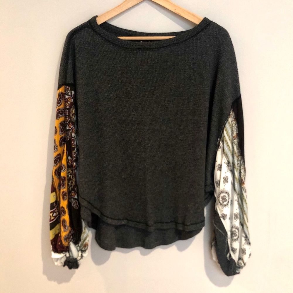 Free People patchwork-sleeves Shirt